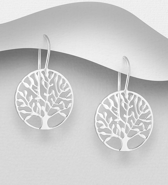 Sterling Silver Tree of Life Earrings